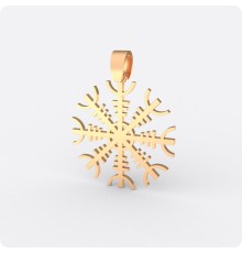 Агисхьяльм Шлем Ужаса из золота