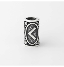 Шарм с руной Кано (Каун) из серебра