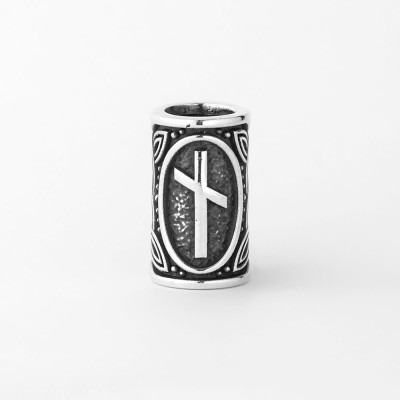 Шарм с руной Наутиз (Науд) из серебра