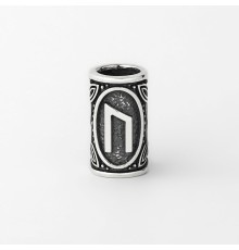 Шарм с руной Уруз (Ур) из серебра