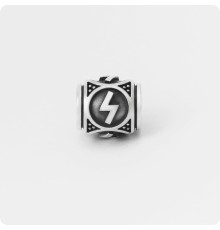 Шарм-бусина с руной Соулу (Сол, Согил) из серебра