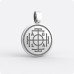 Амулет Колесо Фортуны из  серебра    
