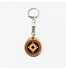 Брелок Репейник счастья из дерева Бука