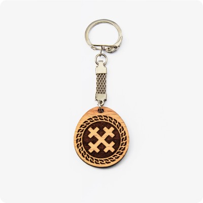 Брелок Крест Мары (Марены) из дерева Бука