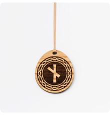 Руна Наутиз (Науд) из дерева Ясеня (руна Нужды)