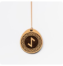 Руна Эйваз из дерева Ясеня (руна Щит воина)