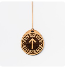 Руна Тейваз (Тюр) из дерева Ясеня (руна Войны)