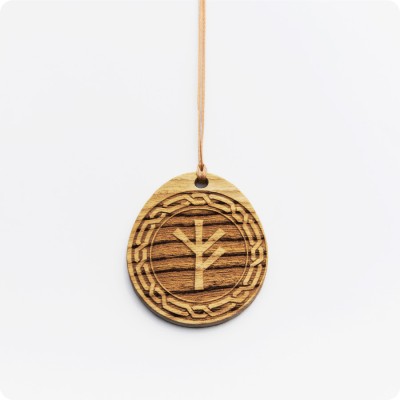 Амулет сохранения материальных ценностей (руны Феху и Альгиз)