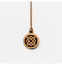 Детский оберег Звезда Лады-богородицы из дуба в круге