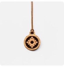 Детский оберег Репейник из дуба в круге