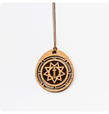 Оберег Меч острием вниз из дерева Дуба