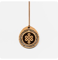 Оберег Узел удачи из дерева Дуба