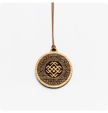 Оберег Символ Белобога из дерева