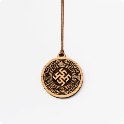 Оберег Цветок Папоротника из дерева