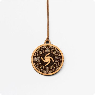 Оберег Велесовик из дерева