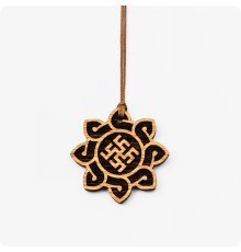 Оберег Цветок Папоротника из Дуба в солнце