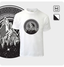 Футболка - Суровый пейзаж