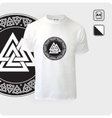 Футболка - Валькнут в круге - К.1919-01