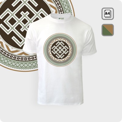 Футболка с символом Белобога - К.1864-01