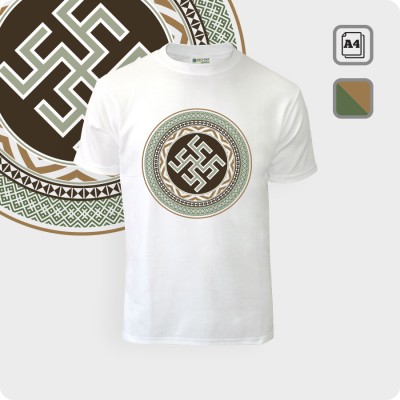 Футболка с Цветком Папоротника - К.1852-01