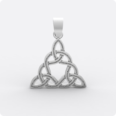 Узел Бригит из серебра