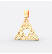 Узел Бригит из золота