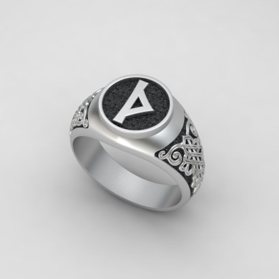 Кольцо с Руной Турисаз (Турус)