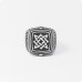 Кольцо с Оберегом Звезда Руси (Квадрат Сварога)