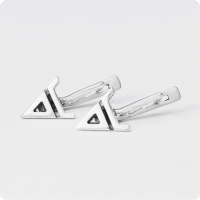 Серьги с Оберегом Символ Велеса (Волоса) из серебра