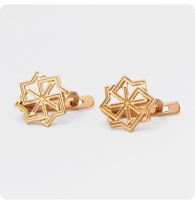 Серьги с Оберегом Молвинец из золота