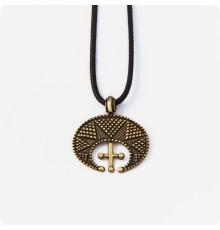 Лунница с Крестом из Латуни