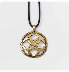 Оберег Свадебник из латуни в круге