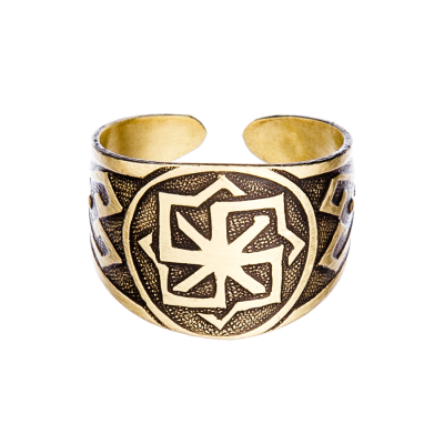 Кольцо с оберегом Молвинец из Латуни или Меди