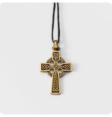 Кельтский крест из латуни