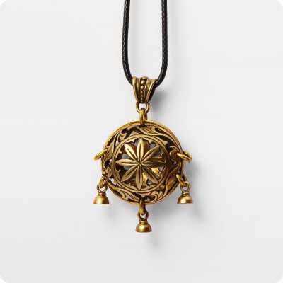 Подвеска Цветение из латуни