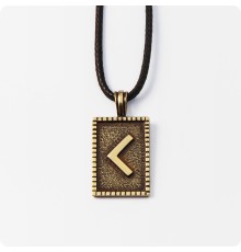 Руна Кано (Каун) из латуни