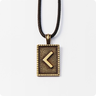 Руна Кано (Каун) из латуни