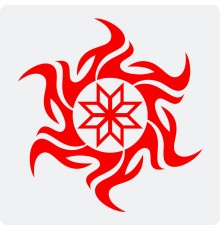 Наклейка - Оберег Алатырь Звезда