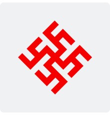 Наклейка с Оберегом Цветок Папоротника без круга