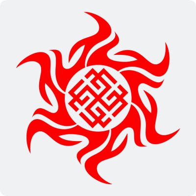 Наклейка с Оберегом Сварожич