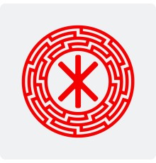 Наклейка руна Хаар в Солнцевороте