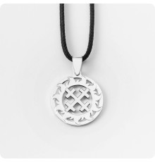 Оберег Крест Мары (Марены) из серебра в Солнечном Круге