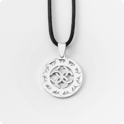 Оберег Свадебник из серебра в Солнечном Круге