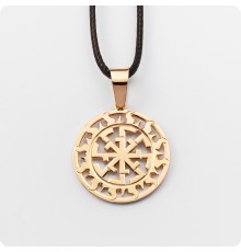 Оберег Свитовит (Свентовит) из золота в Солнечном Круге