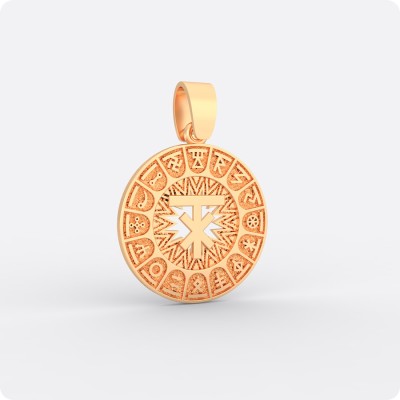 Сварожий круг с чертогом Лося из золота