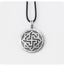 Оберег Валькирия из серебра в Два уровня