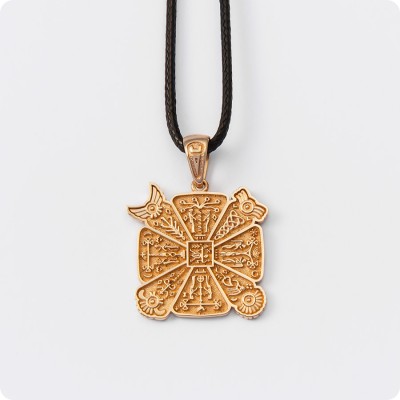 Крес славянский (Огненная кольчуга) из золота