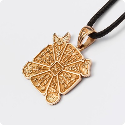 Крес славянский (Огненная кольчуга) из золота