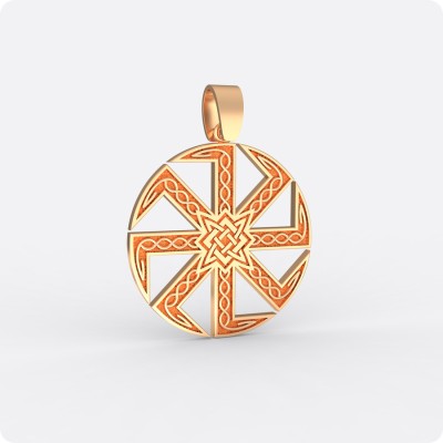 Коловрат со Звездой Руси из золота