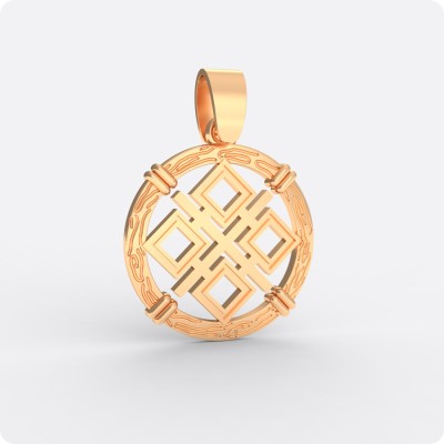 Оберег из золота Макошь (Символ Макоши)
